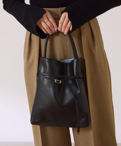 【PAPILLONNER/パピヨネ】帶腰帶單手柄托特包