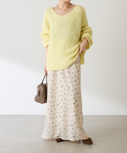 【多場合可穿】羊毛混紡毛圈套頭針織衫