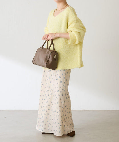 【多場合可穿】羊毛混紡毛圈套頭針織衫