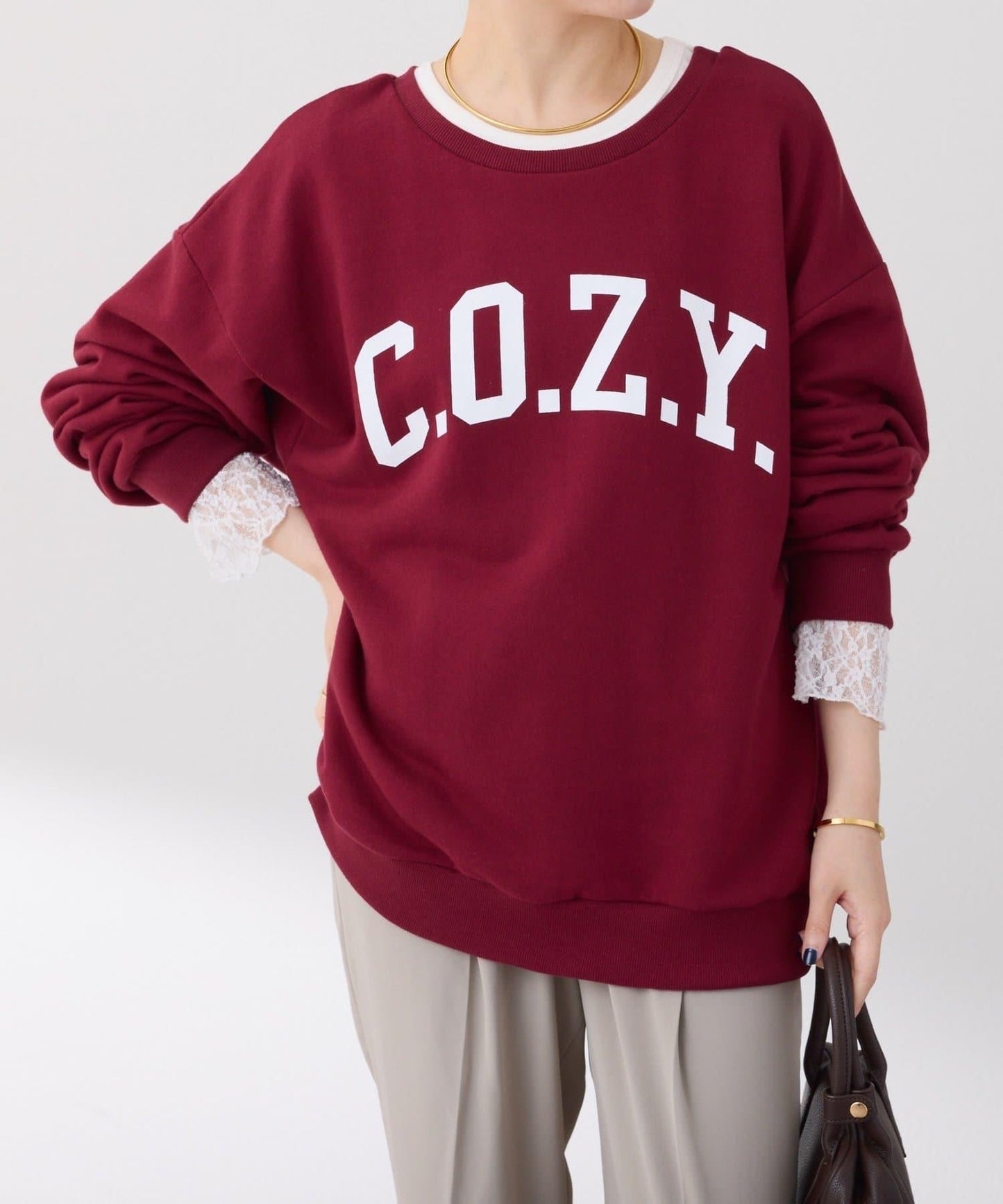 【前後兩種穿法】COZY標誌衛衣