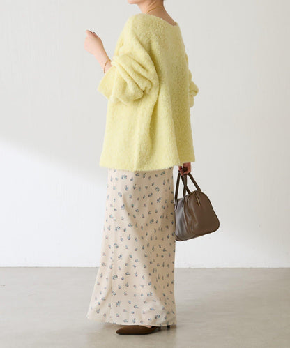 【多場合可穿】羊毛混紡毛圈套頭針織衫