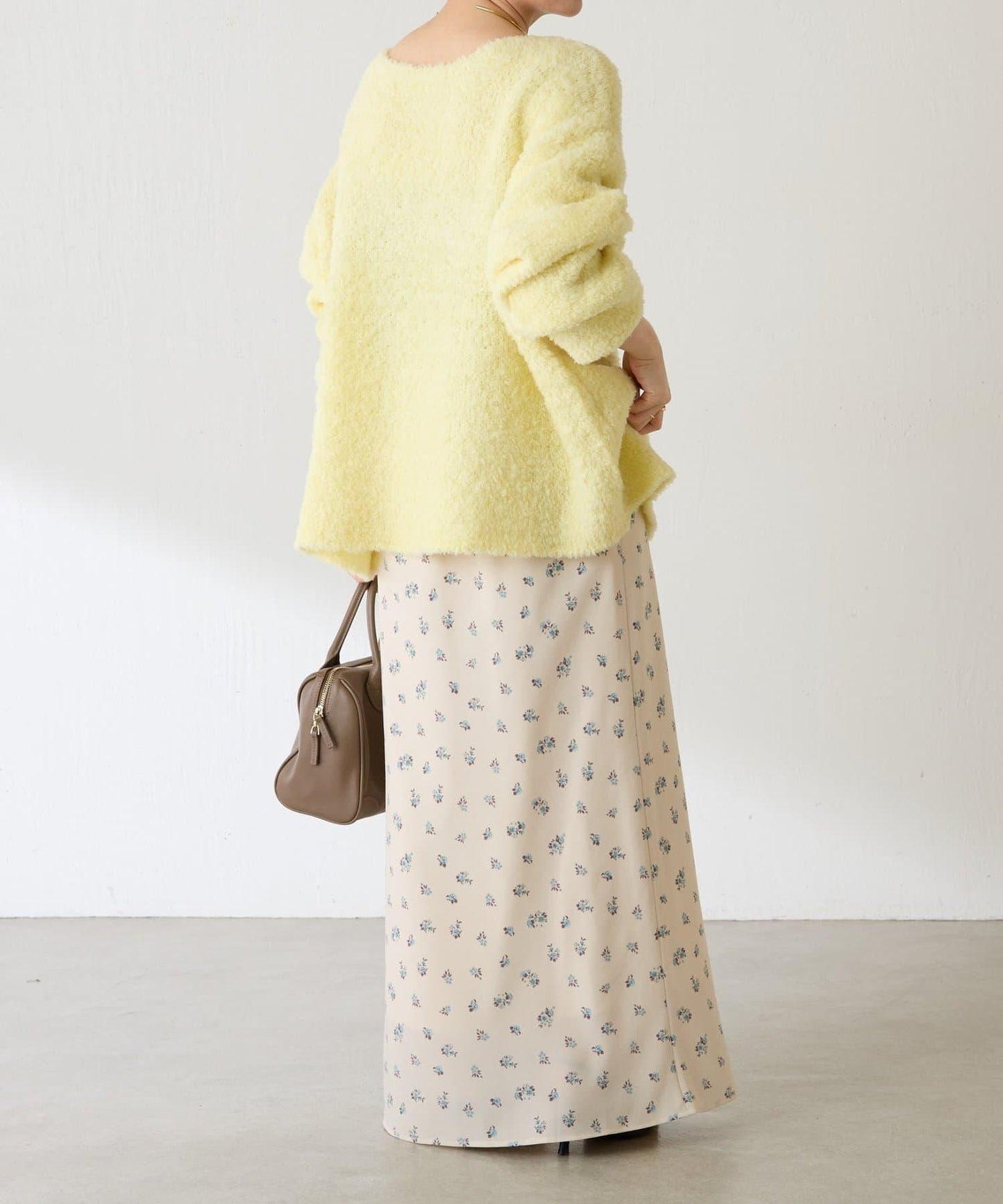 【多場合可穿】羊毛混紡毛圈套頭針織衫