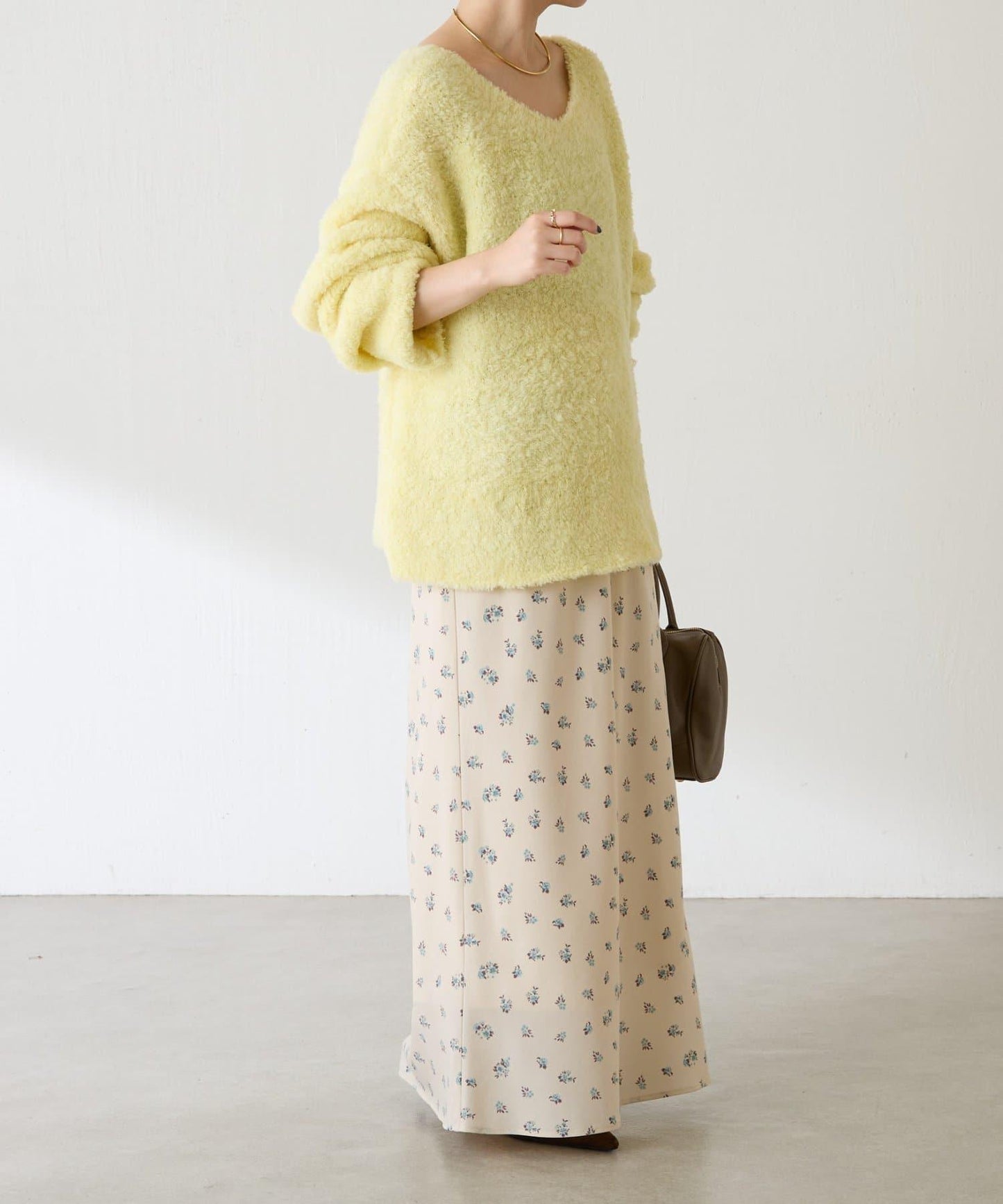 【多場合可穿】羊毛混紡毛圈套頭針織衫