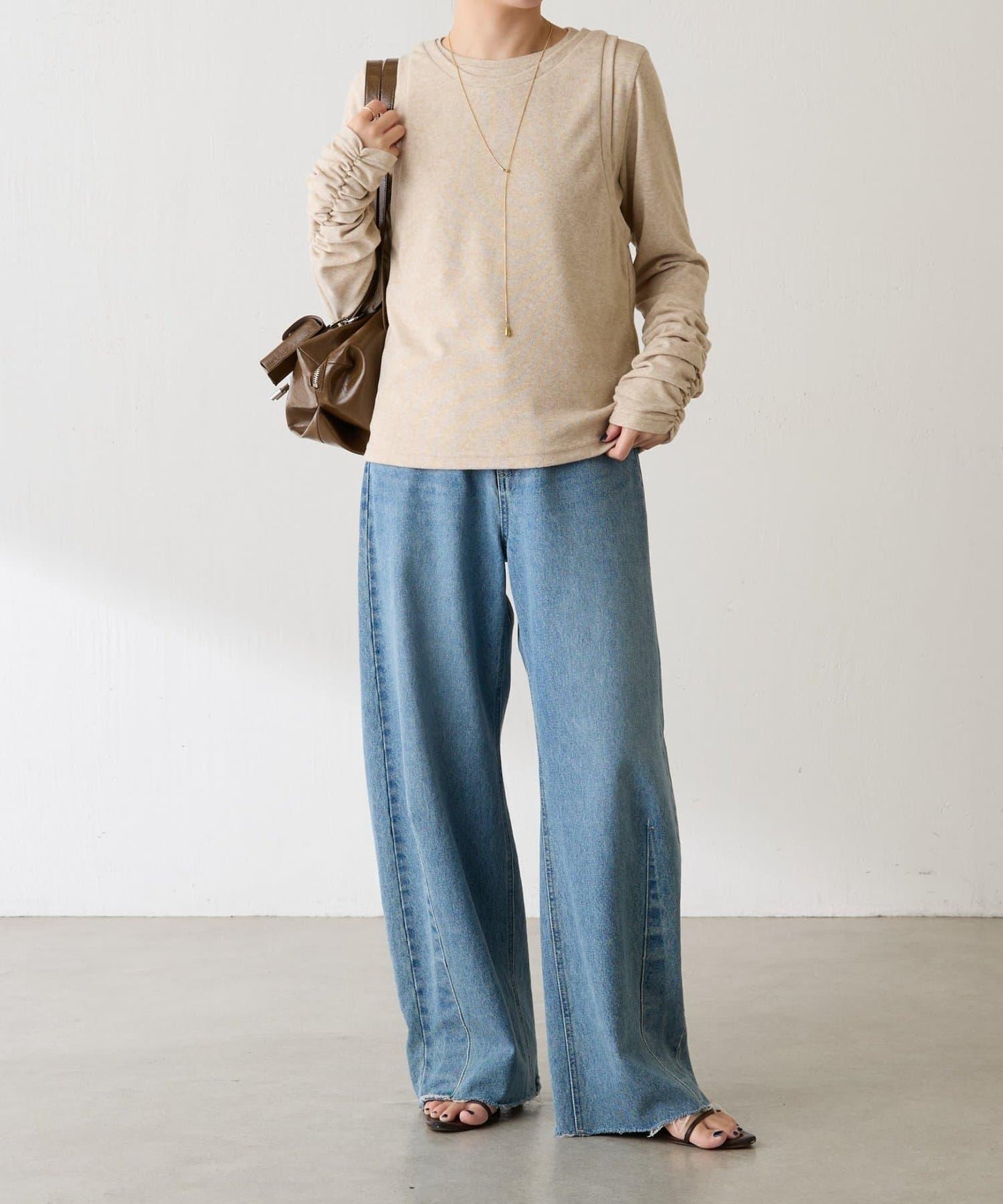 【套裝商品】毛圈層疊長袖T恤