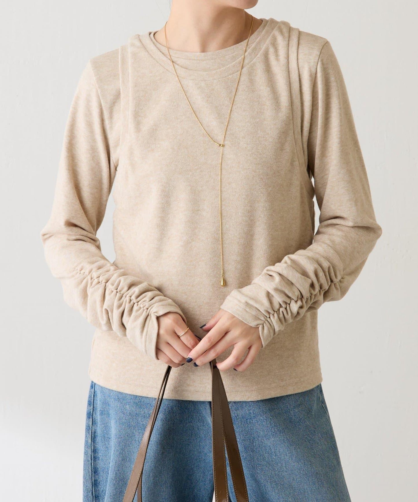 【套裝商品】毛圈層疊長袖T恤