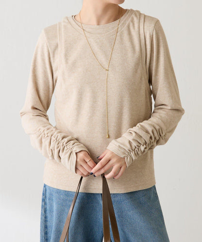 【套裝商品】毛圈層疊長袖T恤