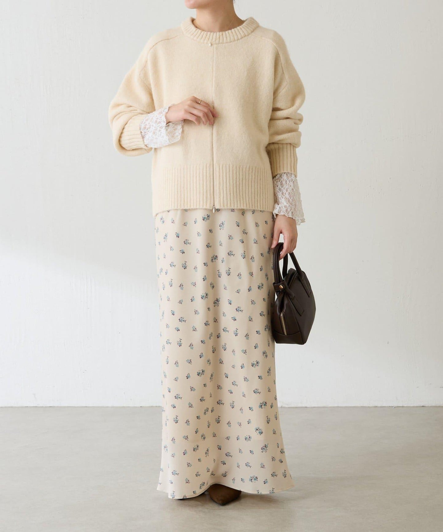 【可手洗/易於疊穿】仿犛牛絨短款針織衫