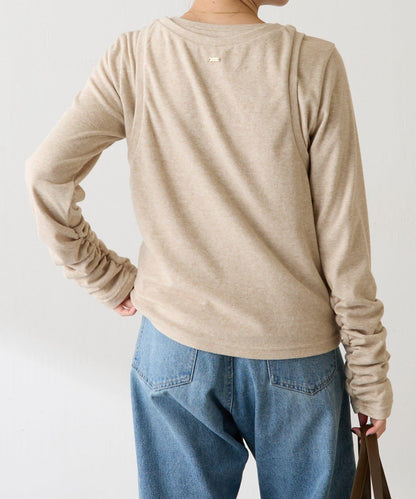 【套裝商品】毛圈層疊長袖T恤