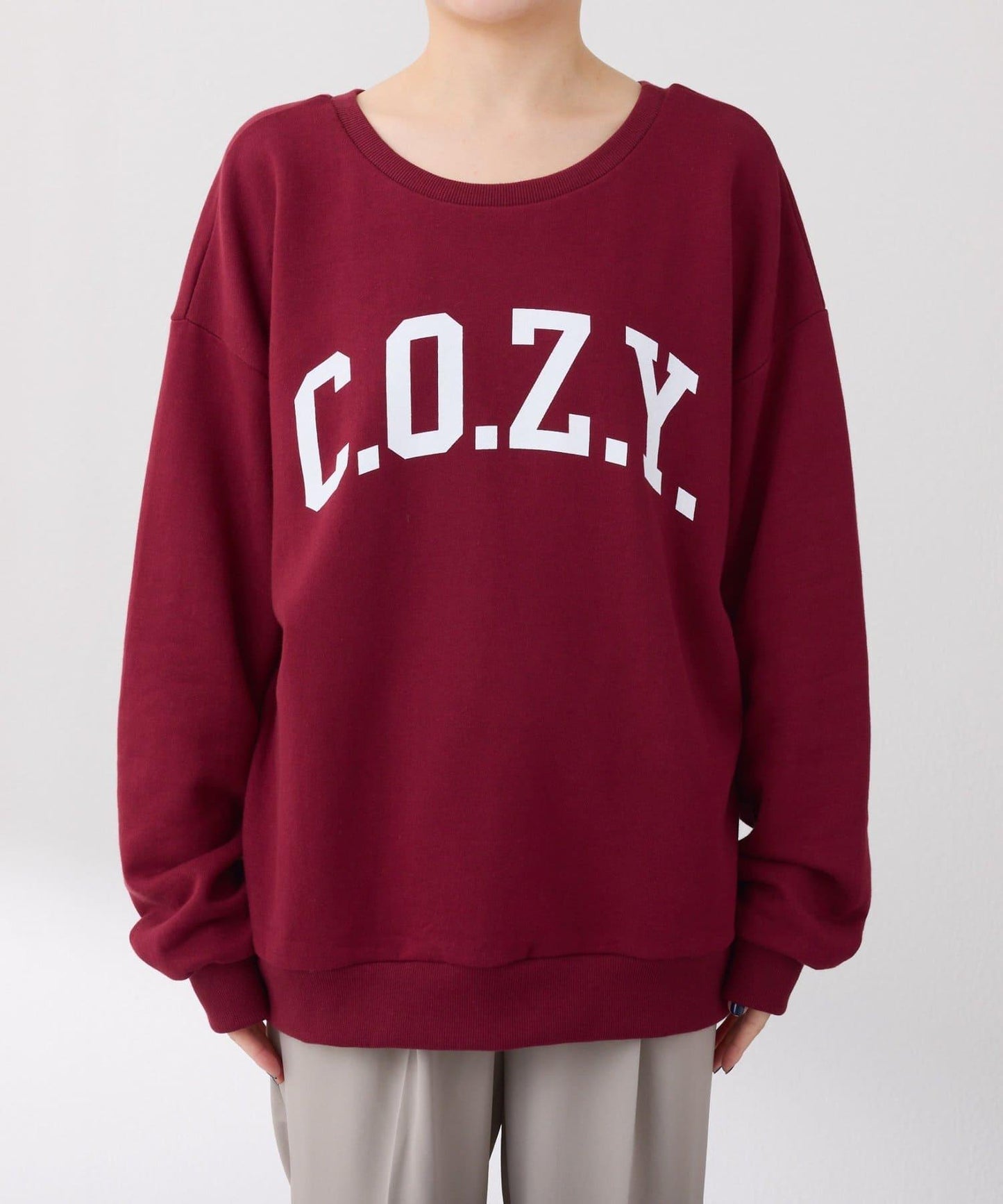【前後兩種穿法】COZY標誌衛衣