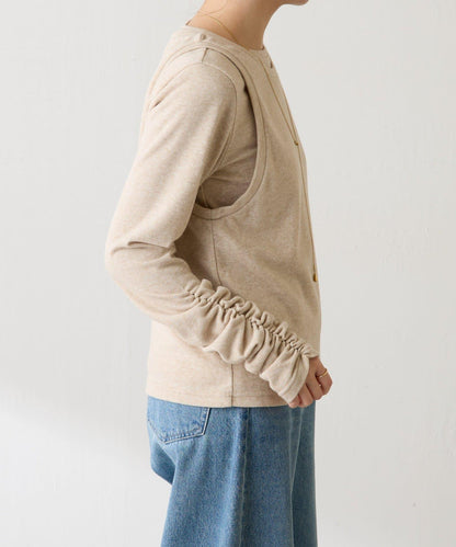 【套裝商品】毛圈層疊長袖T恤