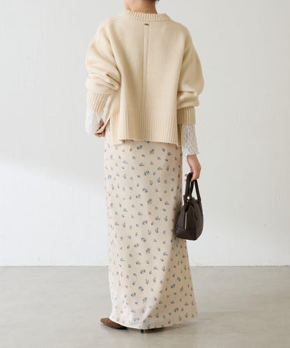 【可手洗/易於疊穿】仿犛牛絨短款針織衫