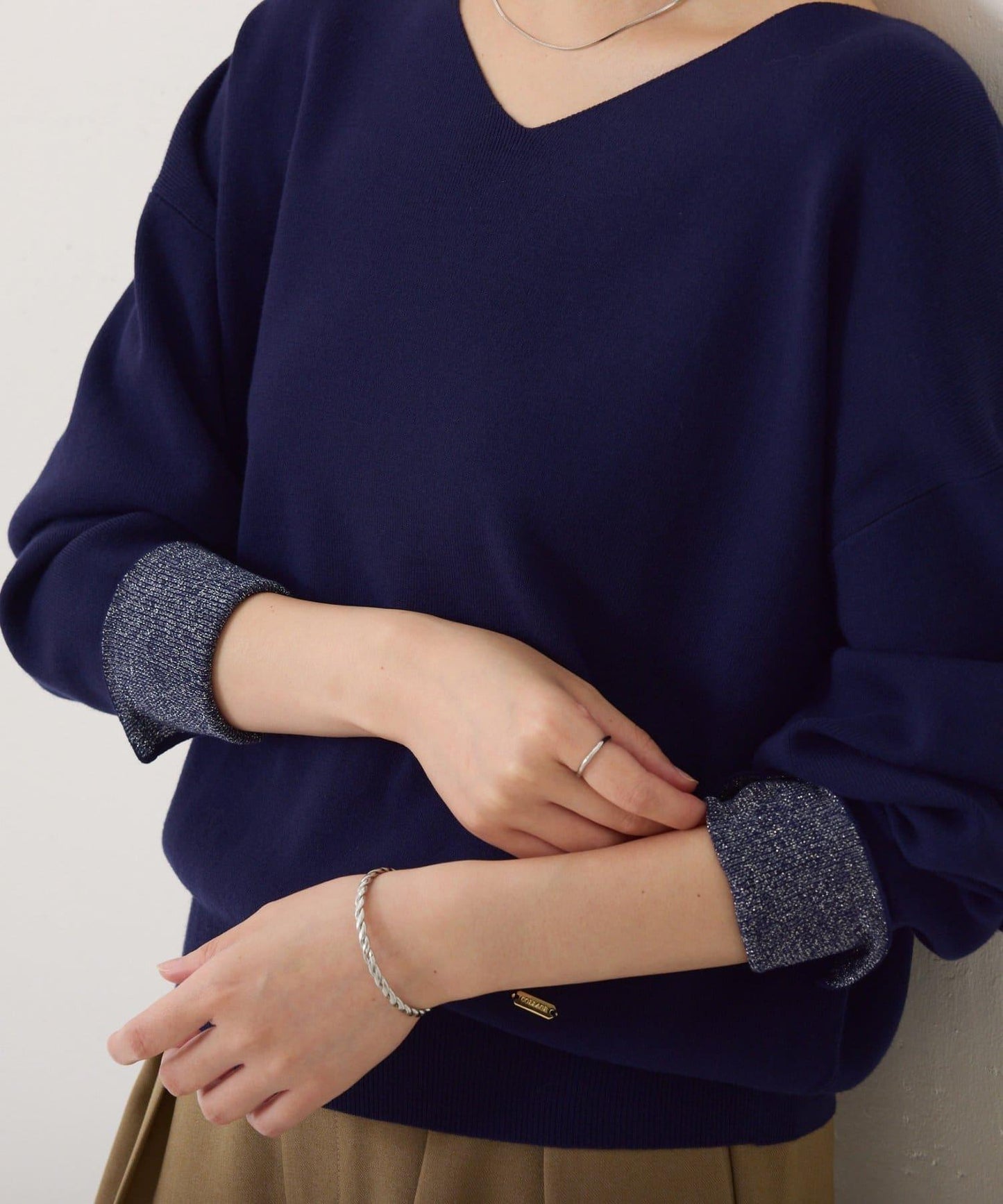 【前後兩穿】蝙蝠袖2WAY針織衫