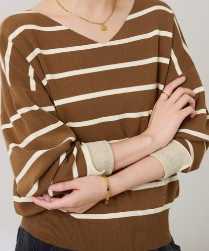 【前後兩穿】蝙蝠袖2WAY針織衫