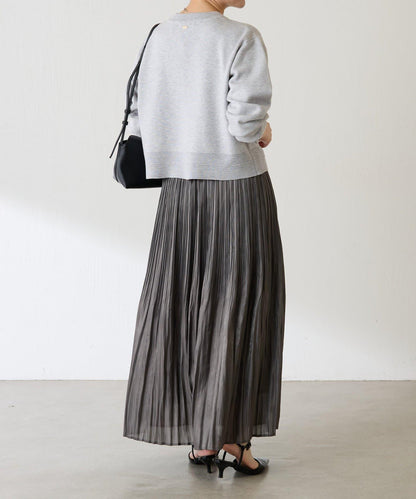 長絲緞面百褶裙