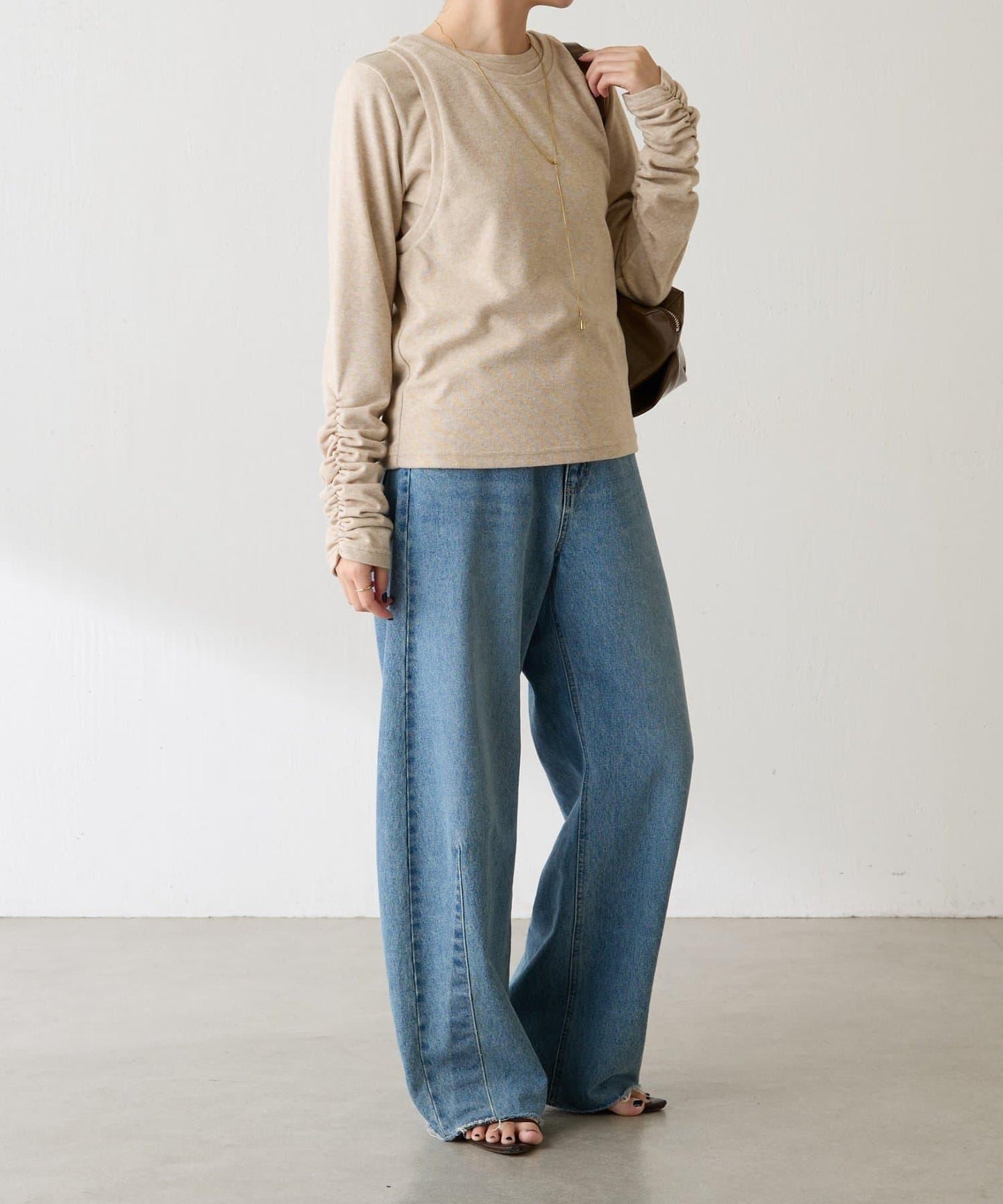 【套裝商品】毛圈層疊長袖T恤