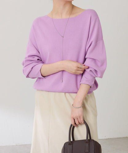 【前後兩穿】蝙蝠袖2WAY針織衫