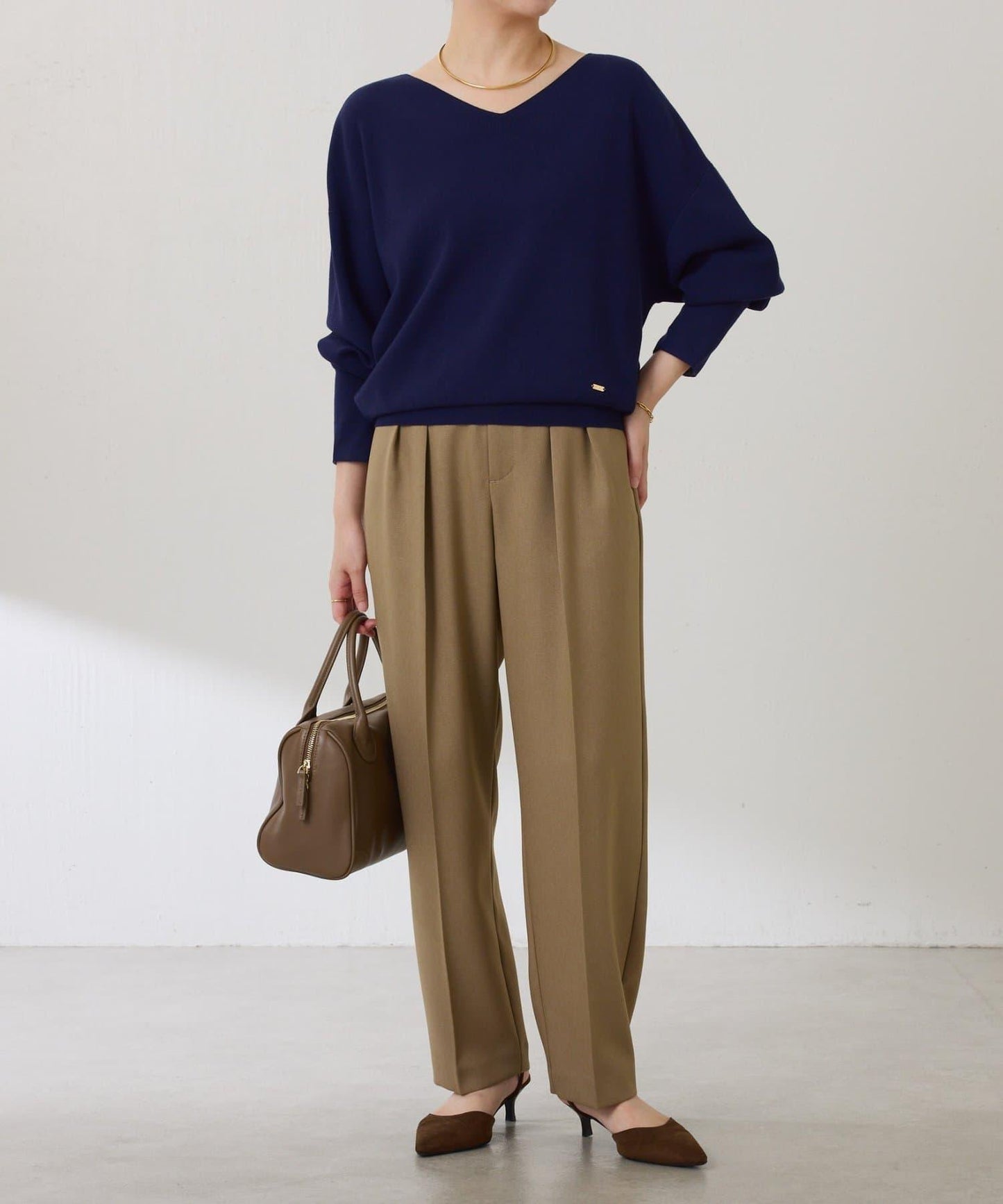 【前後兩穿】蝙蝠袖2WAY針織衫