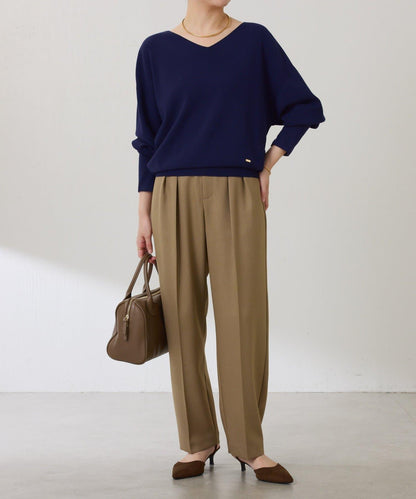 【前後兩穿】蝙蝠袖2WAY針織衫