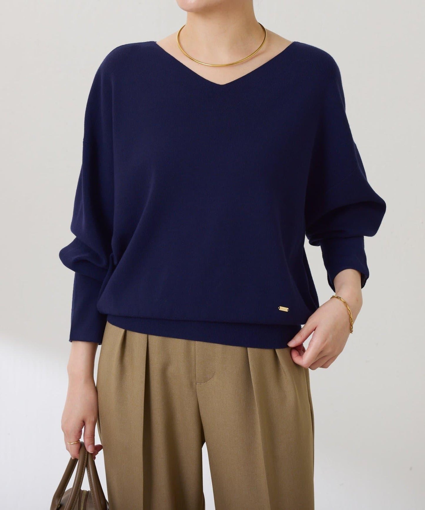 【前後兩穿】蝙蝠袖2WAY針織衫