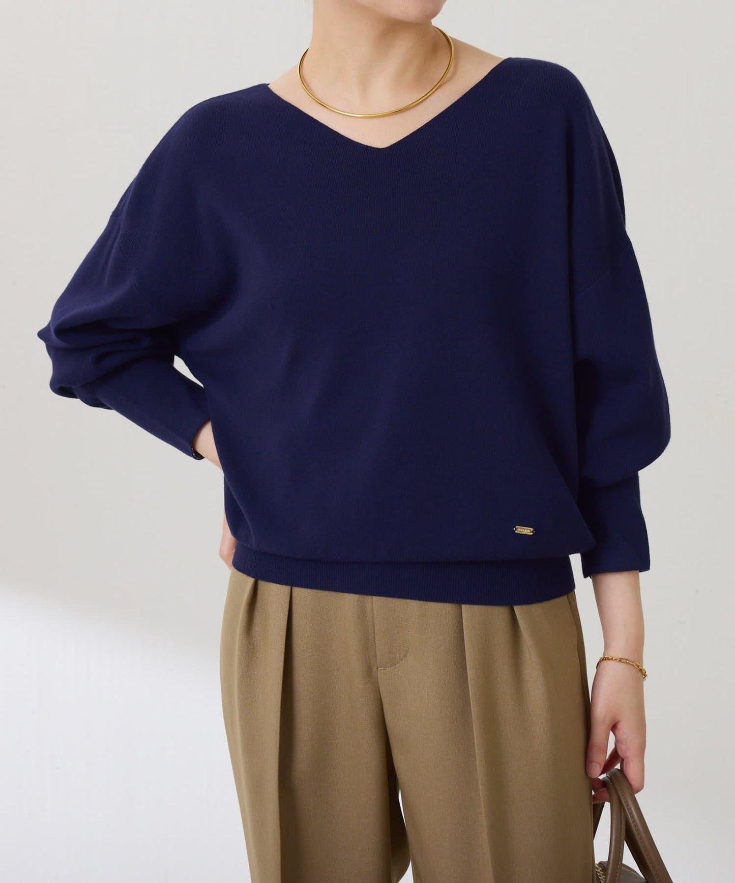 【前後兩穿】蝙蝠袖2WAY針織衫