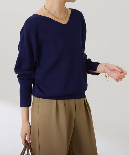 【前後兩穿】蝙蝠袖2WAY針織衫