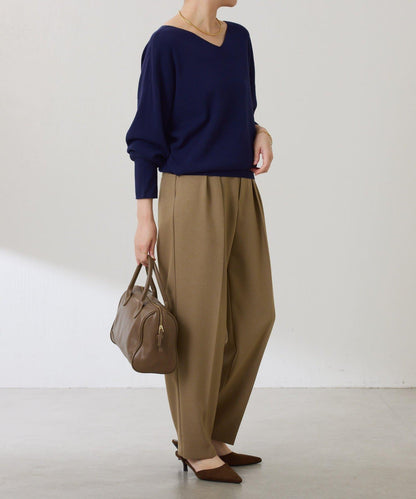 【前後兩穿】蝙蝠袖2WAY針織衫