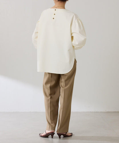 【修飾手腕線條】燈籠袖套頭衫