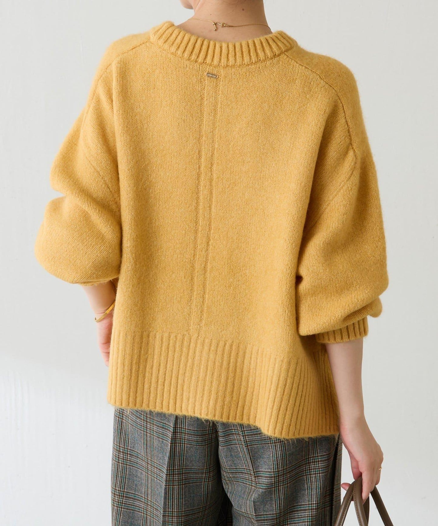 【可手洗/易於疊穿】仿犛牛絨短款針織衫