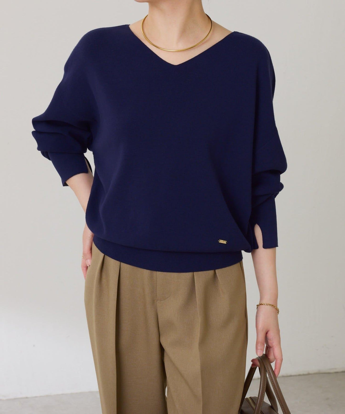 【前後兩穿】蝙蝠袖2WAY針織衫