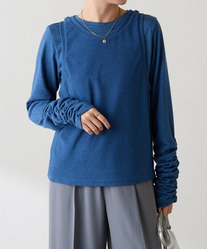 【套裝商品】毛圈層疊長袖T恤