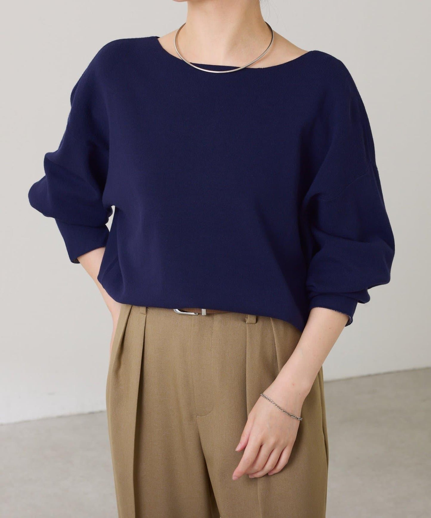 【前後兩穿】蝙蝠袖2WAY針織衫