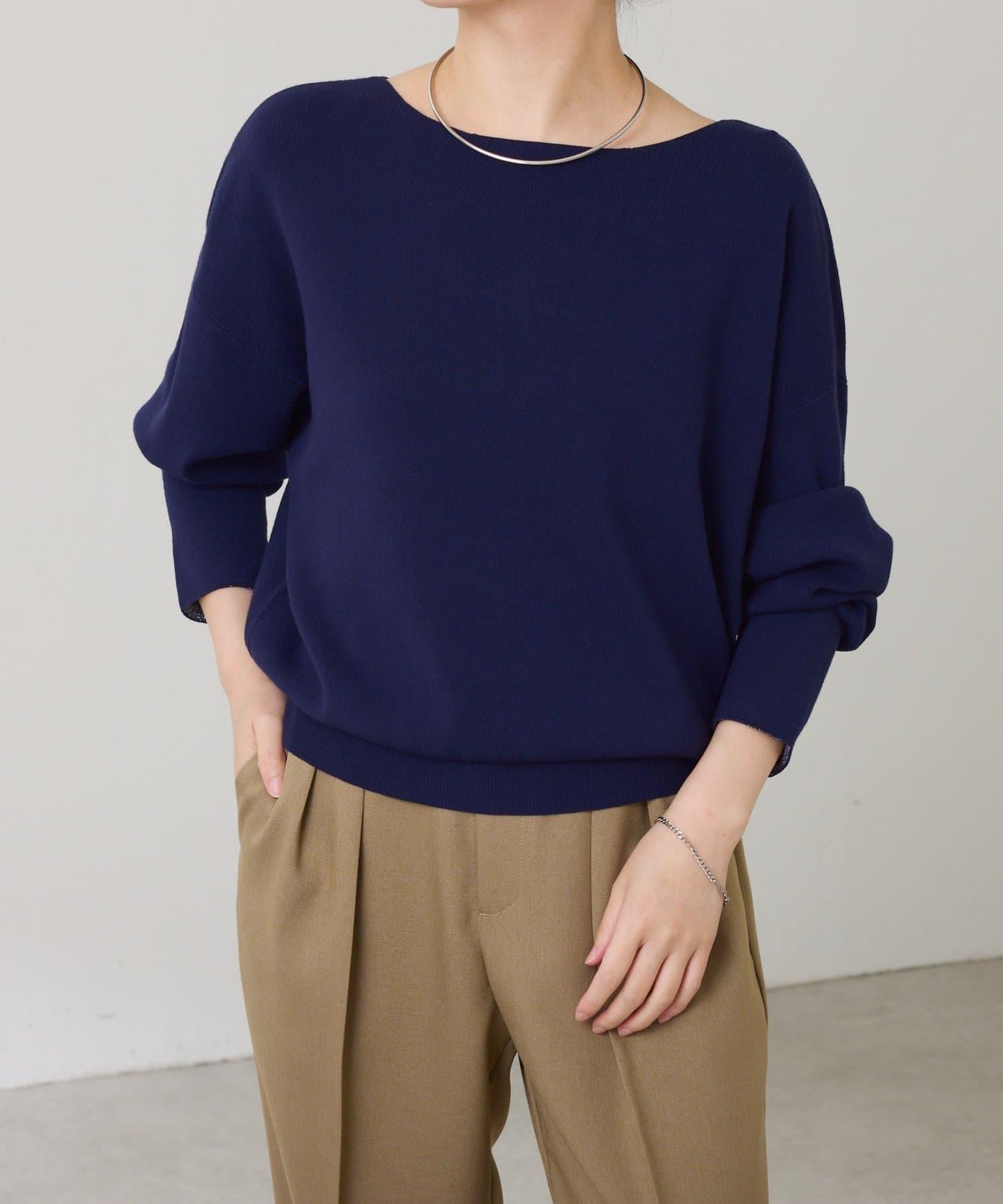 【前後兩穿】蝙蝠袖2WAY針織衫