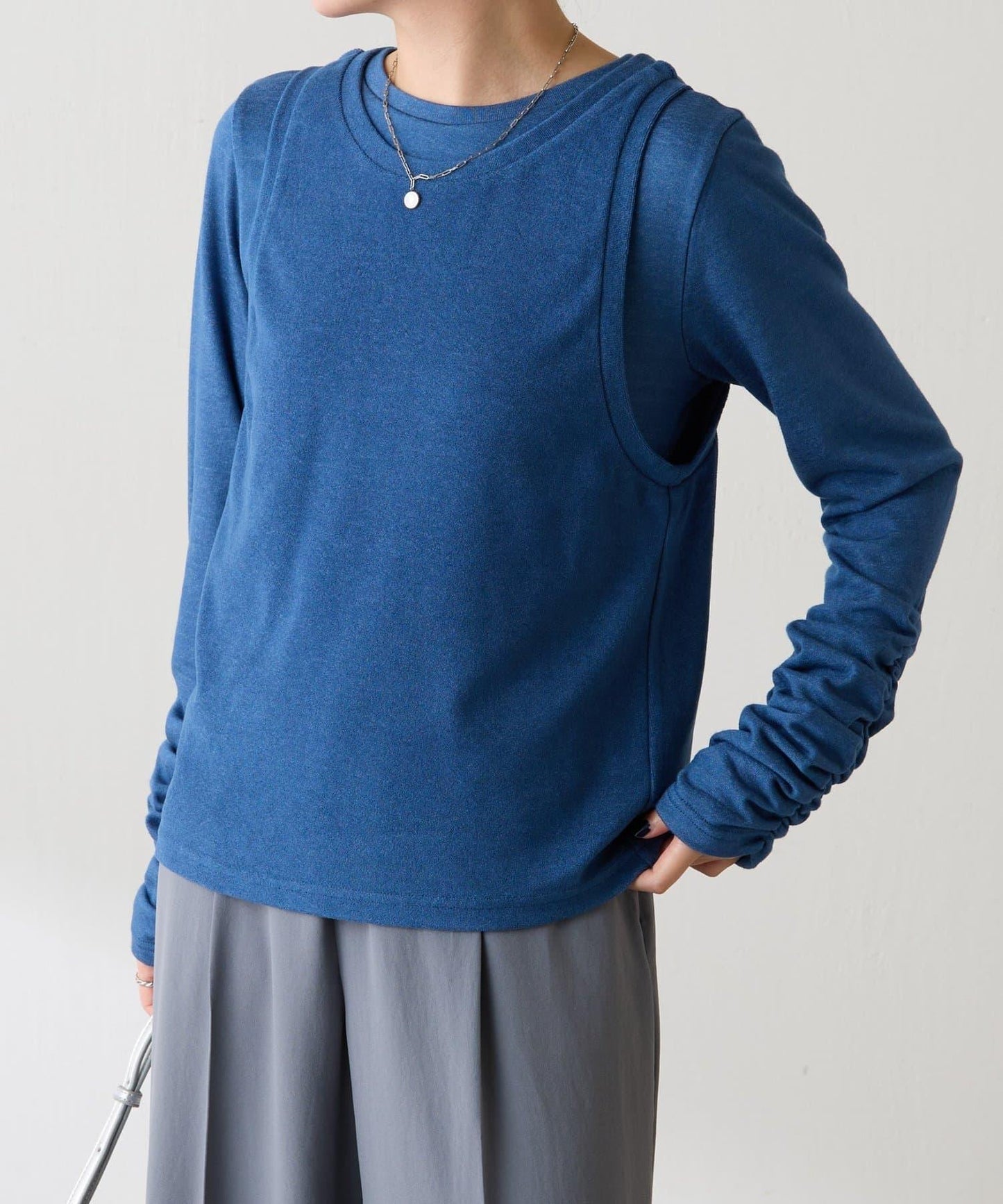 【套裝商品】毛圈層疊長袖T恤