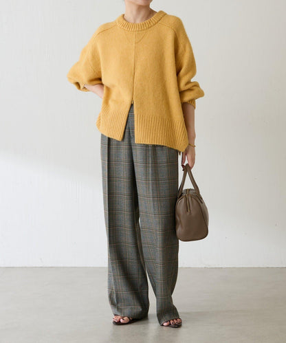 【可手洗/易於疊穿】仿犛牛絨短款針織衫