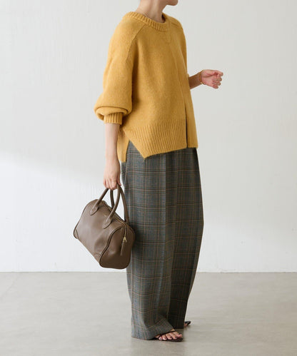 【可手洗/易於疊穿】仿犛牛絨短款針織衫