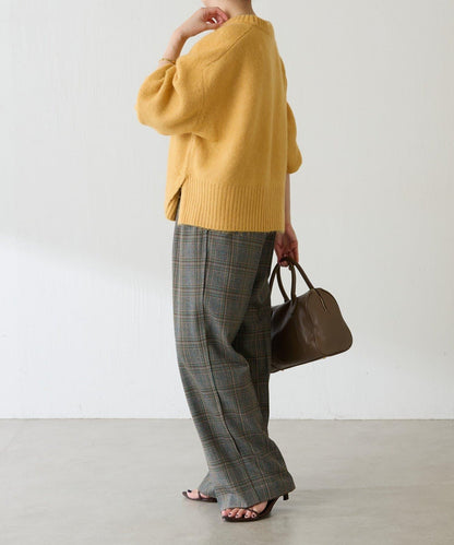 【可手洗/易於疊穿】仿犛牛絨短款針織衫