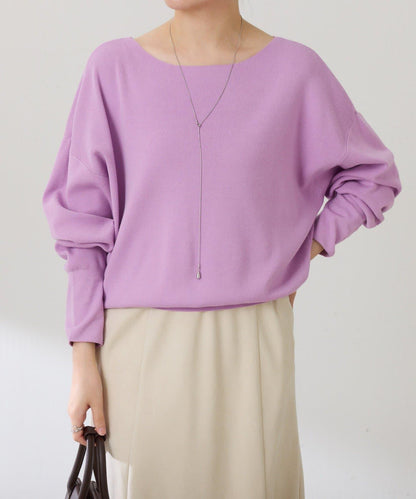 【前後兩穿】蝙蝠袖2WAY針織衫