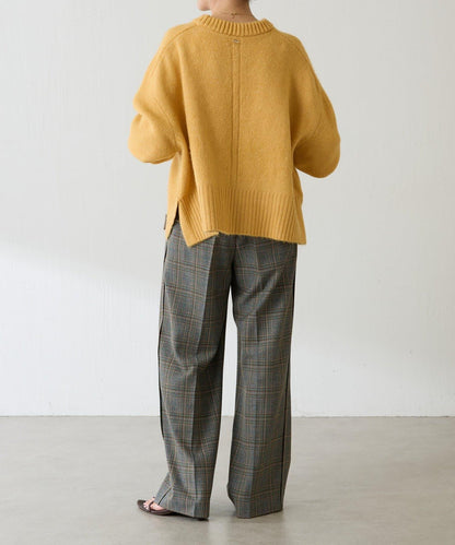 【可手洗/易於疊穿】仿犛牛絨短款針織衫