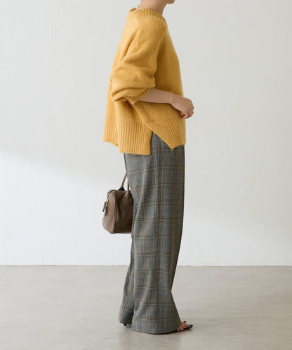 【可手洗/易於疊穿】仿犛牛絨短款針織衫