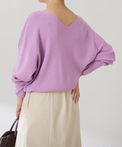 【前後兩穿】蝙蝠袖2WAY針織衫