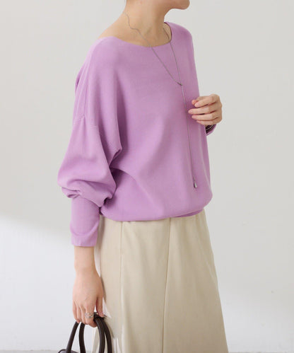 【前後兩穿】蝙蝠袖2WAY針織衫