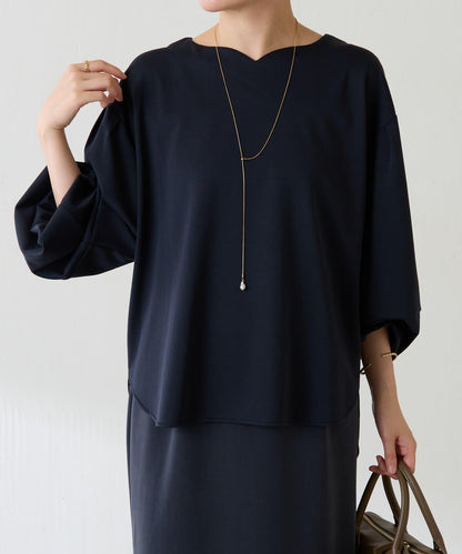 【修飾手腕線條】燈籠袖套頭衫