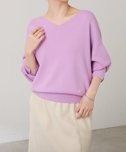 【前後兩穿】蝙蝠袖2WAY針織衫