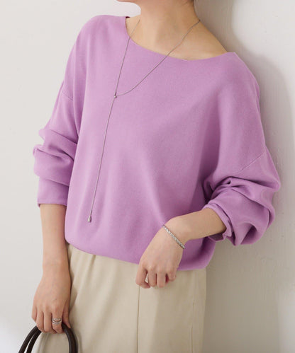 【前後兩穿】蝙蝠袖2WAY針織衫