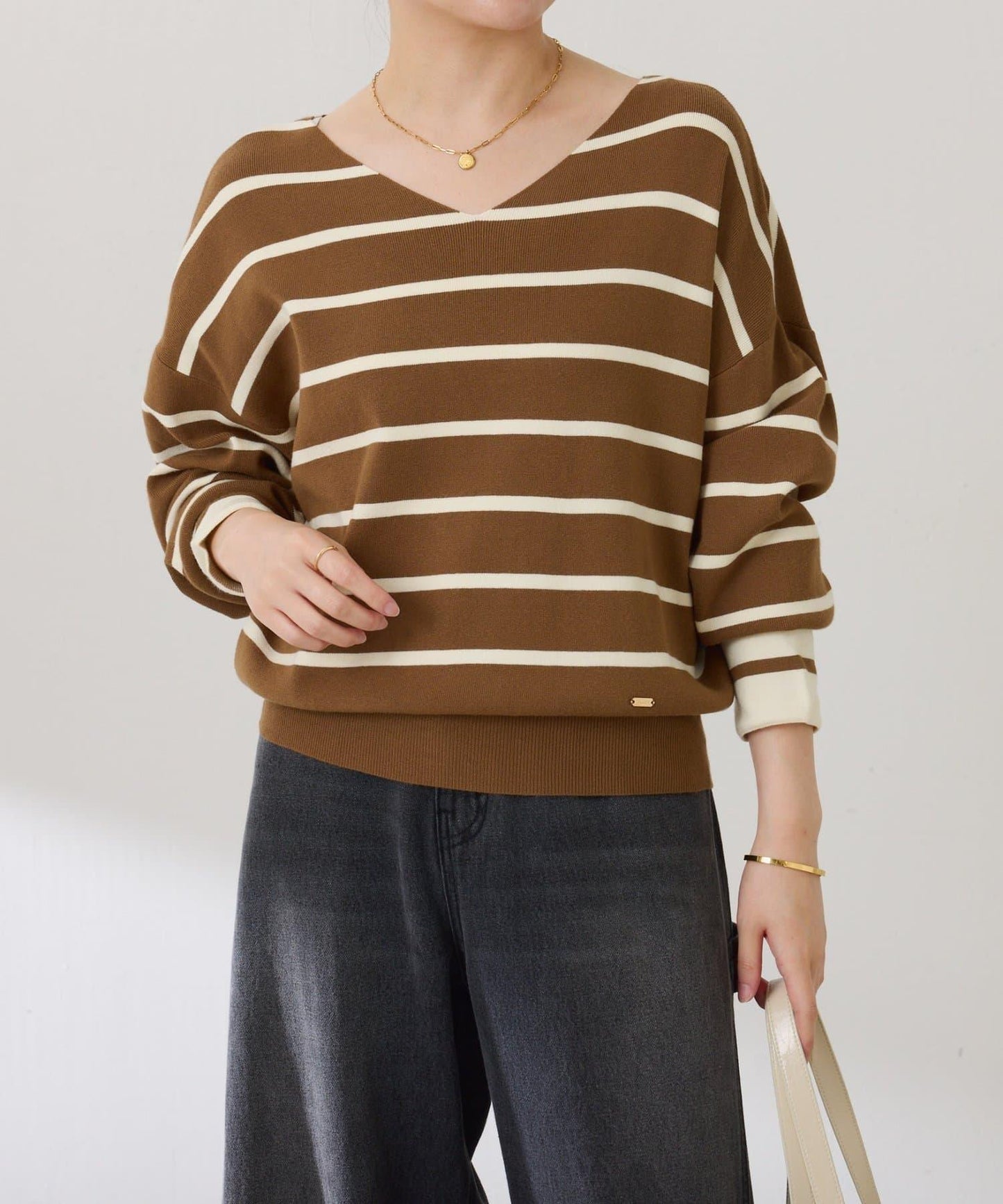 【前後兩穿】蝙蝠袖2WAY針織衫