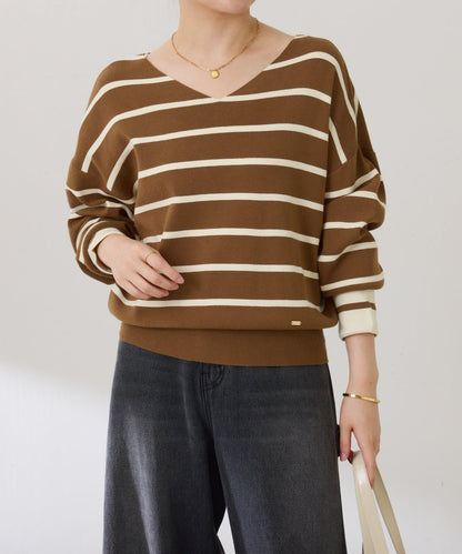 【前後兩穿】蝙蝠袖2WAY針織衫