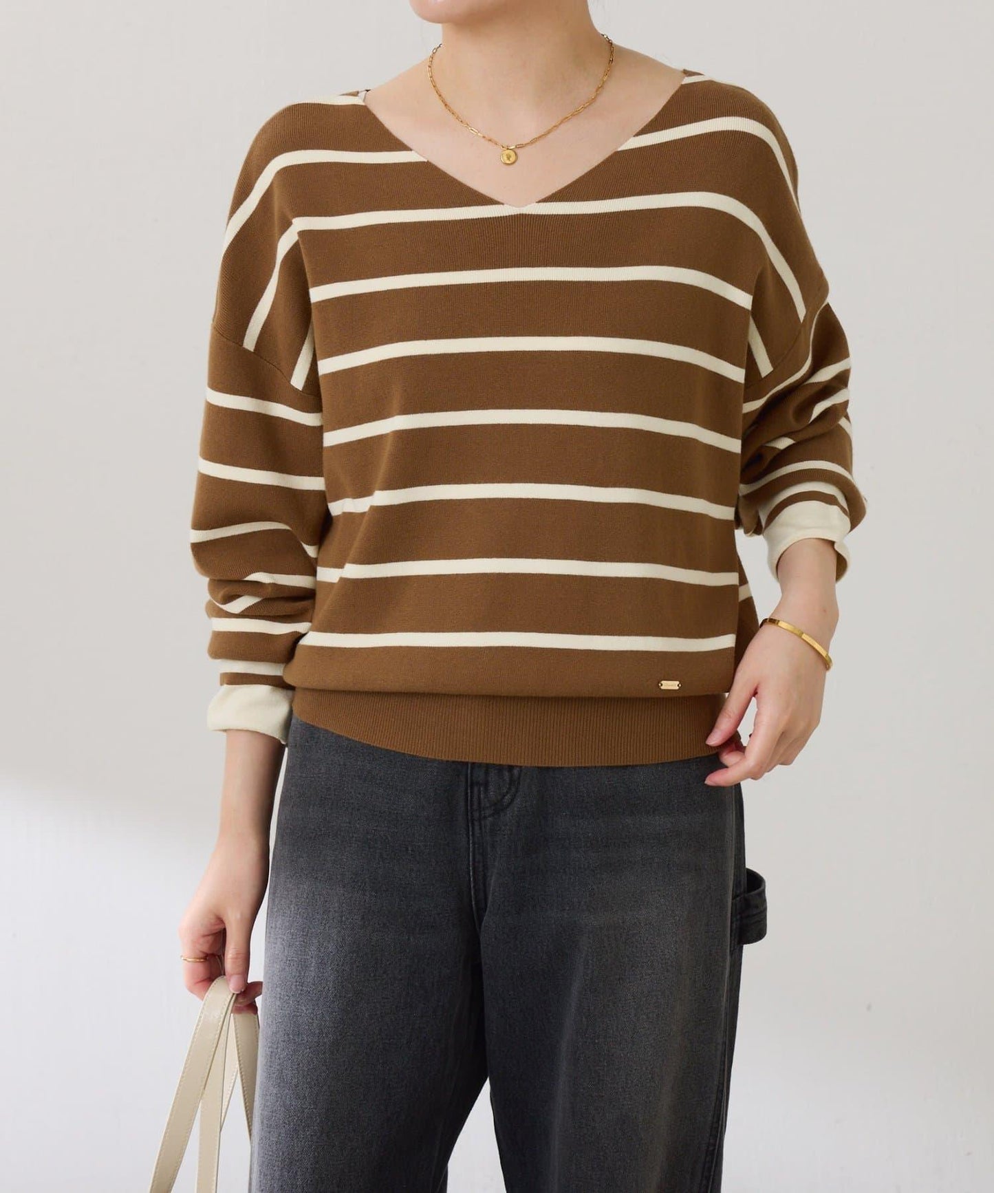 【前後兩穿】蝙蝠袖2WAY針織衫