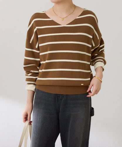 【前後兩穿】蝙蝠袖2WAY針織衫