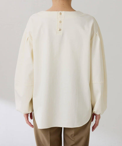 【修飾手腕線條】燈籠袖套頭衫