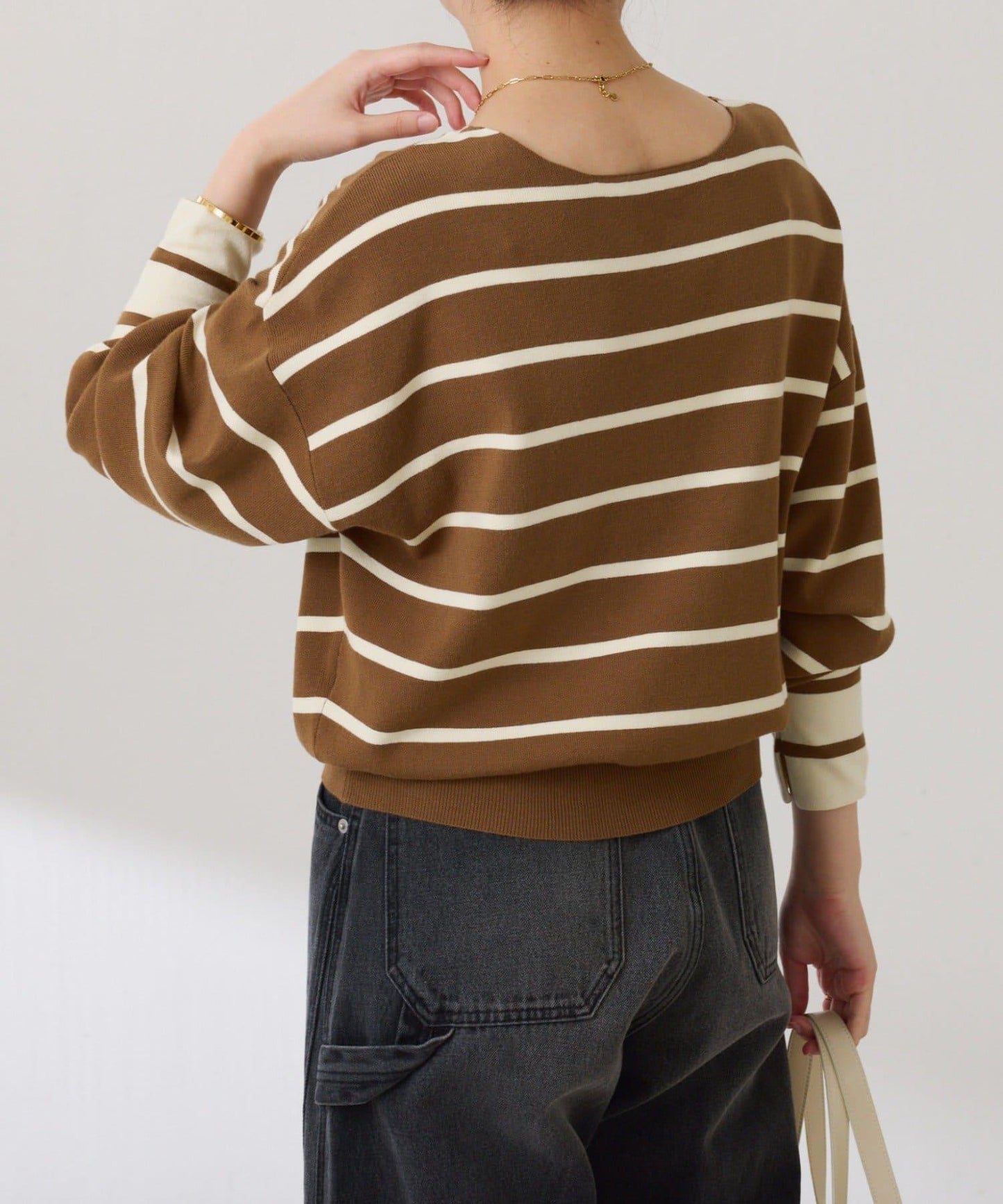 【前後兩穿】蝙蝠袖2WAY針織衫